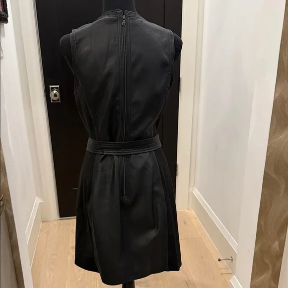 BCBGMaxAzria Black Sleeveless Wrap Dress - Picture 4 of 7